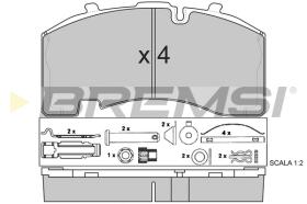 Bremsi BP7322 - PASTTILLA DE  FRENO | BRAKE PADS