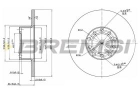 Bremsi CD6071S - BRAKE PADS