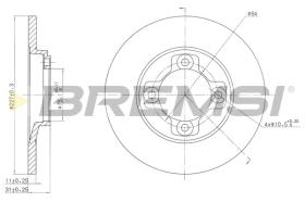 Bremsi CD6113S - BRAKE PADS