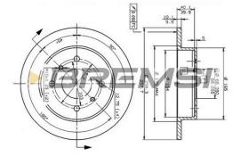 Bremsi CD6267S - BRAKE PADS