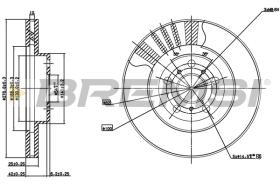 Bremsi CD7055V - BRAKE PADS