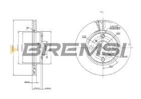 Bremsi CD7084V - BRAKE PADS