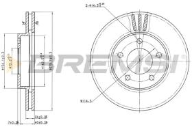 Bremsi CD7209V - BRAKE PADS