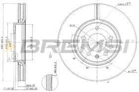 Bremsi CD7215V - BRAKE PADS