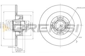 Bremsi CD7443S - BRAKE PADS