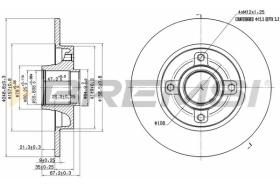 Bremsi CD7523S - BRAKE PADS