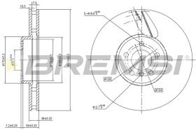 Bremsi CD8619VRD - BRAKE PADS