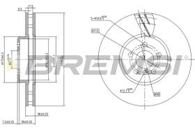 Bremsi CD8625VRD - BRAKE PADS