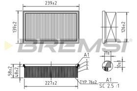 Bremsi FA0528 - BRAKE PADS