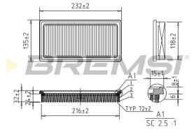 Bremsi FA0530 - BRAKE PADS