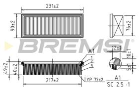 Bremsi FA0544 - BRAKE PADS