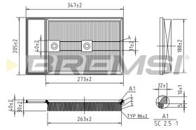 Bremsi FA0549 - BRAKE PADS