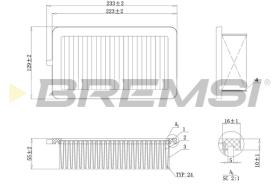 Bremsi FA0555 - BRAKE PADS