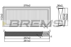 Bremsi FA0560 - BRAKE PADS