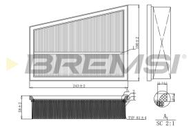 Bremsi FA0580 - BRAKE PADS