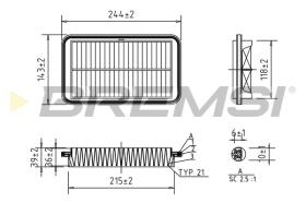 Bremsi FA0596 - BRAKE PADS