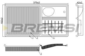 Bremsi FA1019 - BRAKE PADS