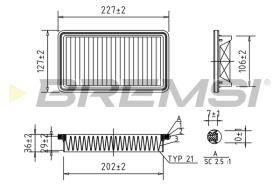 Bremsi FA1025 - BRAKE PADS