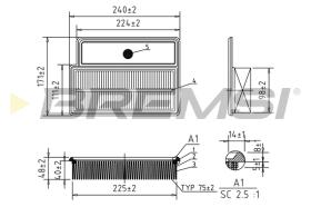 Bremsi FA1065 - BRAKE PADS