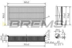 Bremsi FA1066 - BRAKE PADS