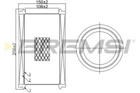 Bremsi FA1068 - BRAKE PADS