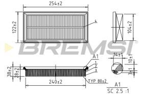 Bremsi FA1100 - BRAKE PADS