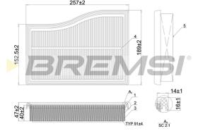 Bremsi FA1101 - BRAKE PADS