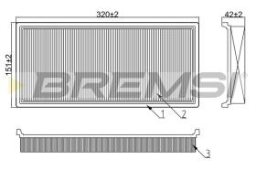 Bremsi FA1232 - BRAKE PADS