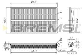 Bremsi FA1245 - BRAKE PADS