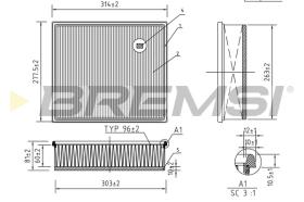 Bremsi FA1253 - BRAKE PADS