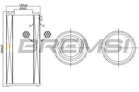 Bremsi FA1255 - BRAKE PADS