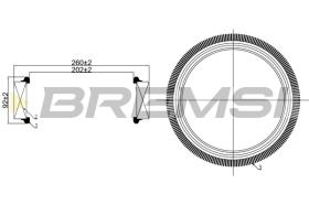 Bremsi FA1259 - BRAKE PADS