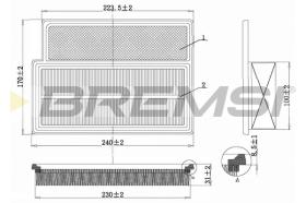 Bremsi FA1350 - BRAKE PADS