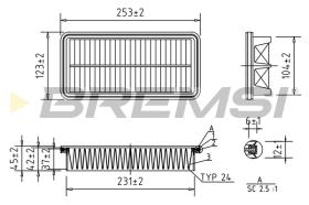 Bremsi FA1573 - BRAKE PADS