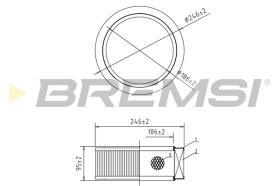 Bremsi FA1586 - BRAKE PADS