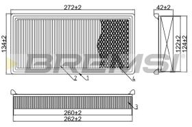 Bremsi FA1595 - BRAKE PADS