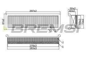 Bremsi FA1597 - BRAKE PADS