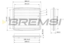 Bremsi FA1602 - BRAKE PADS