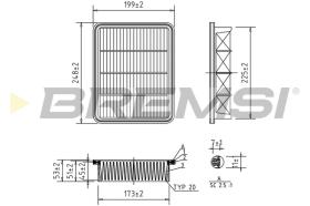 Bremsi FA1604 - BRAKE PADS