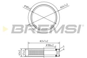 Bremsi FA1631 - BRAKE PADS