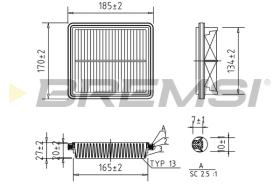 Bremsi FA2035 - BRAKE PADS