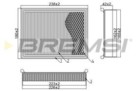 Bremsi FA2098 - BRAKE PADS