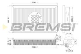 Bremsi FA2116 - BRAKE PADS