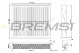 Bremsi FA2128 - BRAKE PADS