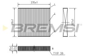 Bremsi FC0068 - BRAKE PADS