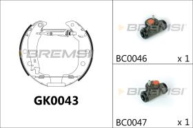 Bremsi GK0043 - BRAKE PADS