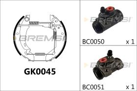 Bremsi GK0045 - BRAKE PADS