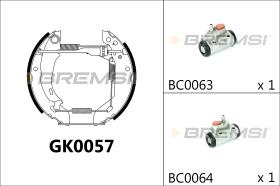 Bremsi GK0057 - BRAKE PADS