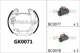 Bremsi GK0071 - BRAKE PADS