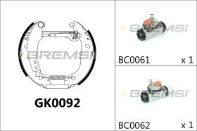 Bremsi GK0092 - BRAKE PADS